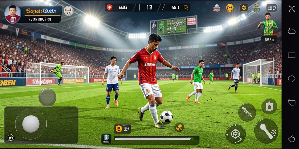 Tampilan gameplay menegangkan dan seru di 66D.