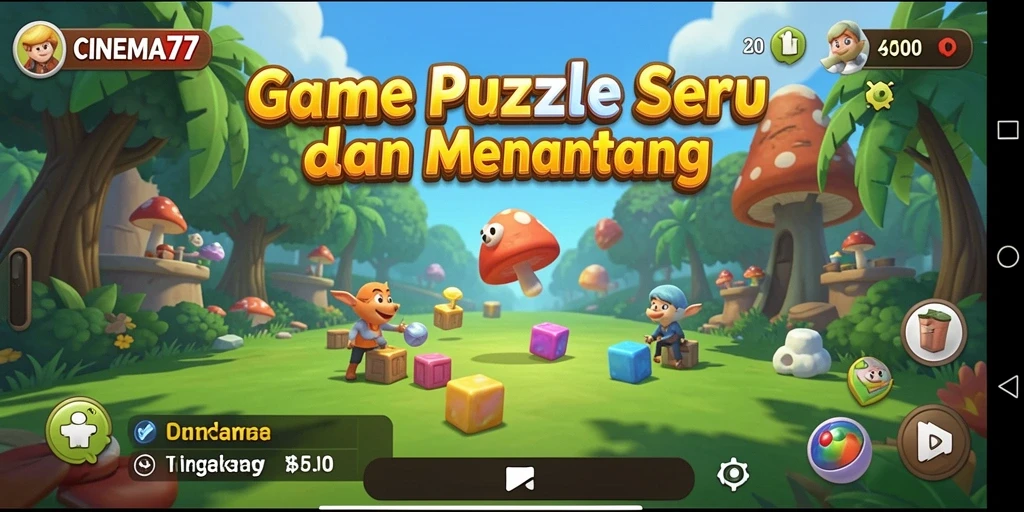 Tampilan gameplay seru dari CINEMA77 yang menantang.