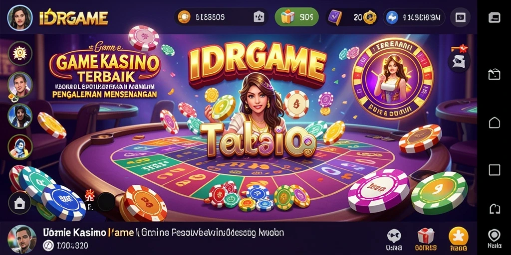 Tampilan menarik dari gameplay Kasino di IDRGAME yang mendebarkan.