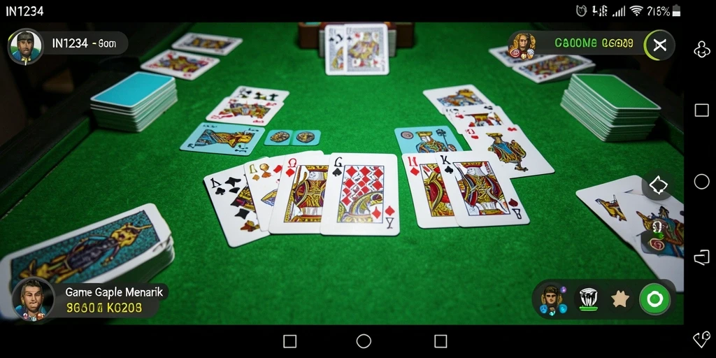 Tampilan gameplay Gaple yang menarik di IN1234.