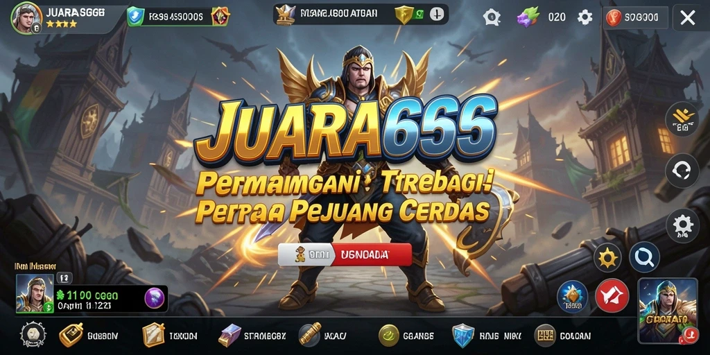 Tangkapan layar JUARA666 menampilkan aksi seru dalam permainan strategi.