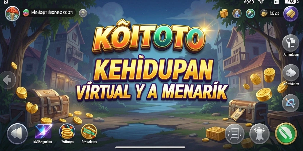 Screenshot gameplay KOITOTO menampilkan interaksi karakter dalam simulasi kehidupan.