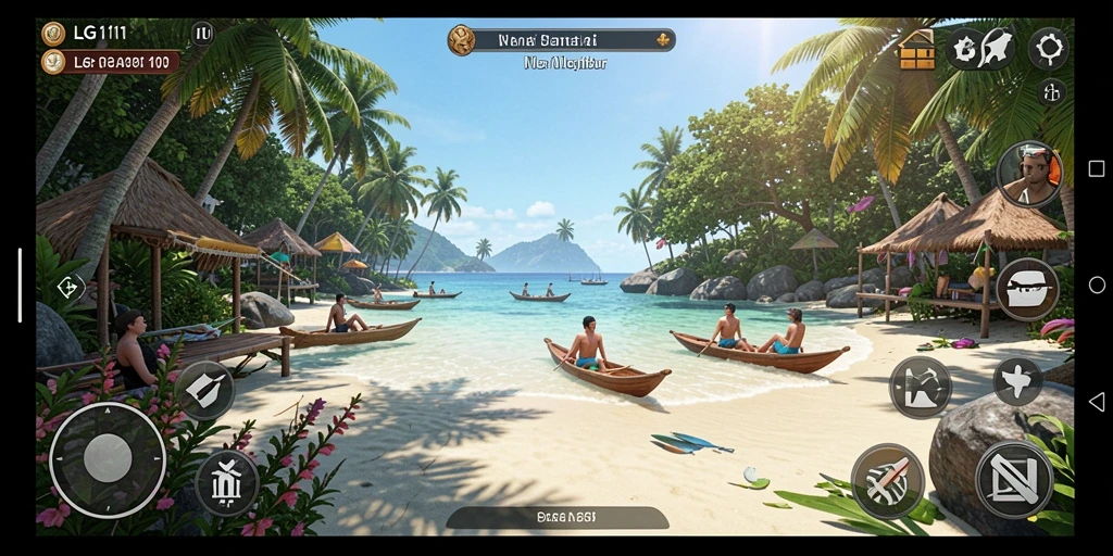 Screenshot gameplay yang menampilkan kesenangan bermain LG111.