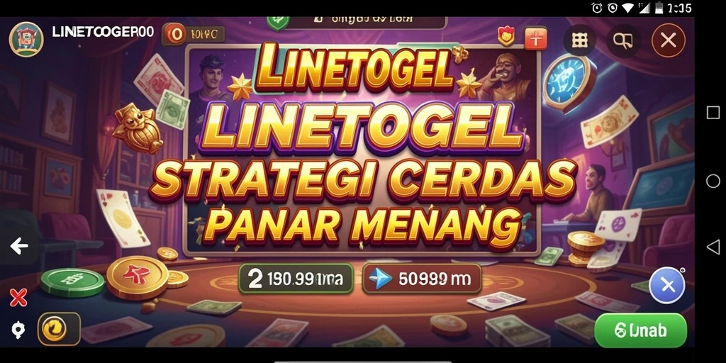 Tampilan utama gameplay LINETOGEL menampilkan strategi yang mendebarkan.
