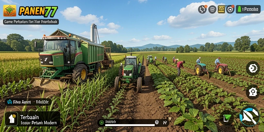 Tampilan gameplay Farming yang menarik dari PANEN77.
