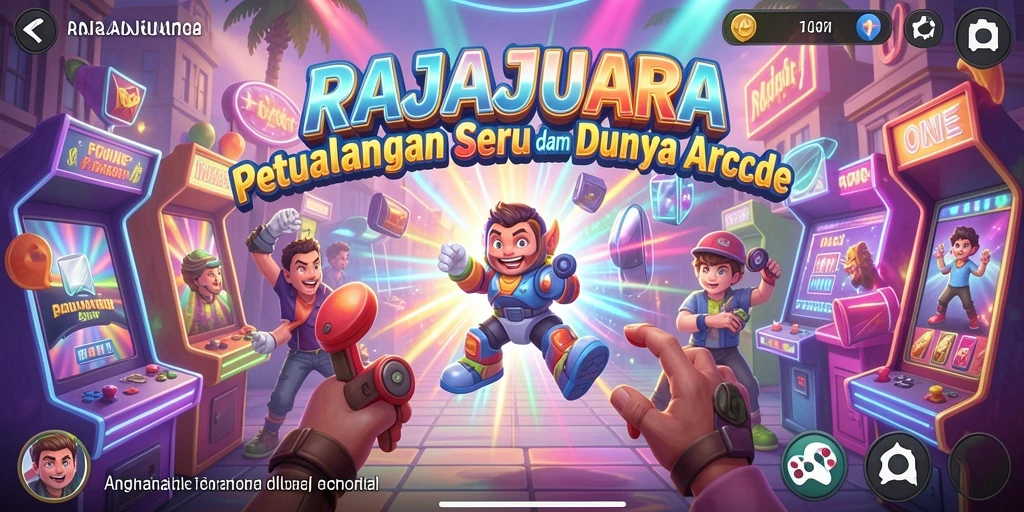 Screenshot utama RAJAJUARA menunjukkan gameplay seru dan penuh aksi dalam dunia Arcade.