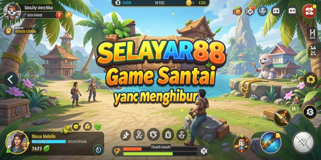 Screenshot gameplay <strong>SELAYAR88</strong> menampilkan aksi seru dan karakter lucu.