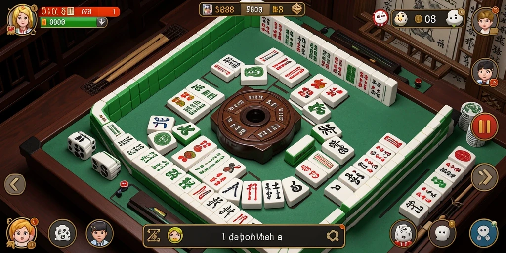 Tampilan menarik dari permainan Mahjong yang menakjubkan