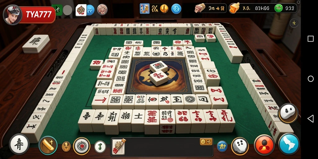 Gameplay seru Mahjong di TYA777, penuh tantangan dan strategi.