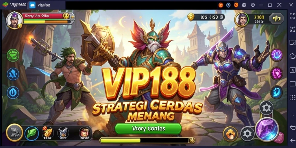 Screenshot gameplay VIP188 menampilkan aksi strategi yang mendebarkan.